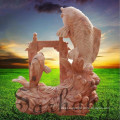 Marble crap statue